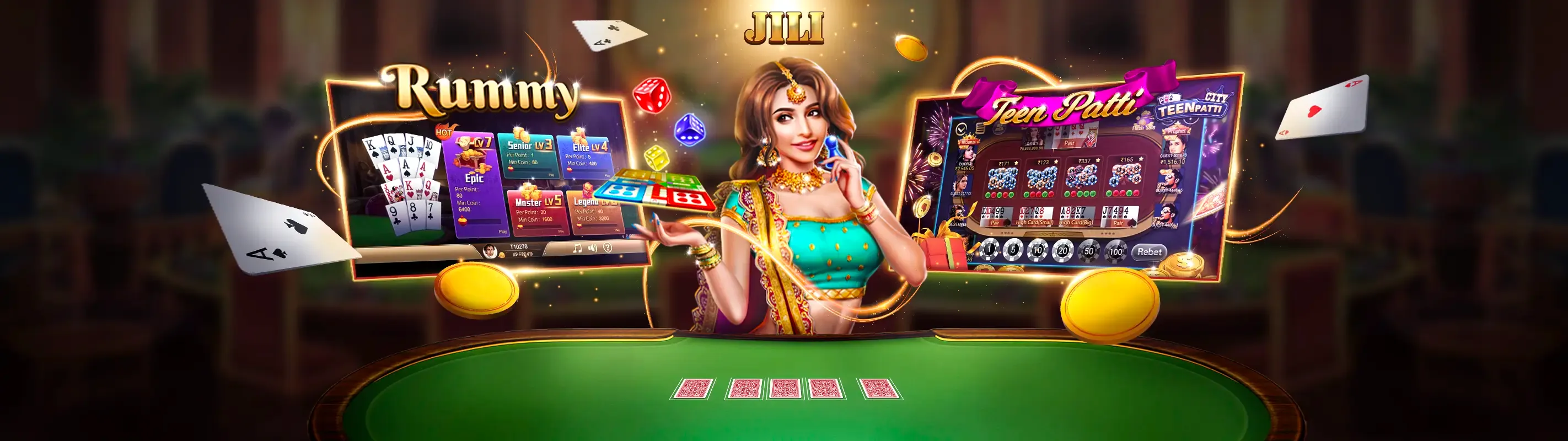 Giao diện ứng dụng live casino house trên điện thoại